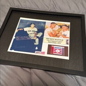 Mantle New York Yankees signed photo
